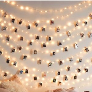 50 Photo Clip Fairy String 50 LED Lights in WarmWhite